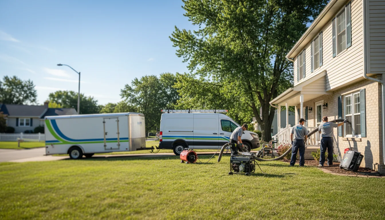 Flooded Basement Restoration And Cleanup With Repair in Sarahsville, OH near me